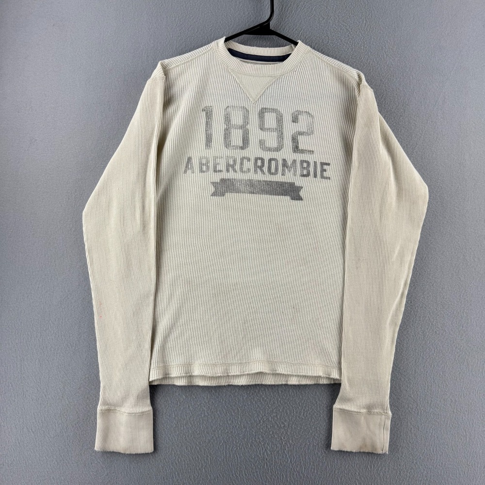 Abercrombie Shirt Youth XL (Fits Mens M) Thermal Long Sleeve Tee Muscle Y2K